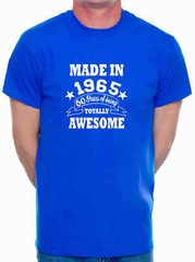 60th Birthday Men’s T-Shirt Made in 1965 60 Years old Tee Shirt