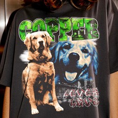 Custom Pet Dog Face Bootleg Comfort Tee Shirt Personalized