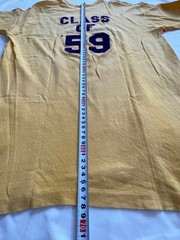 70s Russell Athletic Bobcats T-Shirt Yellow Gold Tag Single Stitch Vintage M
