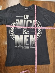 Of Mice & Men Shirt Mens Medium Black Band Graphic Tee Rock Music 2009