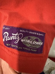 Runtz Men’s Red Cotton Knit Graphic Logo Crew Neck Short Sleeve T-Shirt XL