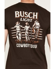 Jedco Men's Busch Cowboy Tough Short Sleeve Graphic T-Shirt – 7177