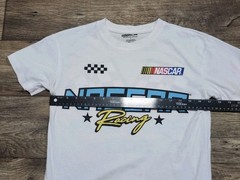 Nascar Racing Daytona 500 Checker Flag Finish Line Mens T Shirt Tee Small White