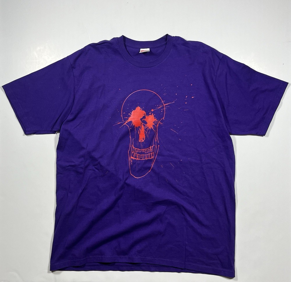 Supreme Ralph Steadman Skull Tee Purple Size XL