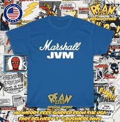 New Tee Shirt Marshall Amplifiers JVM Series Logo Men’s T-Shirt American T-Shirt