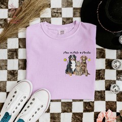 Custom Pet Photo Portrait Comfort Tee Personalized Dog Cat Picture Shirt