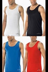 Stacy Adams Tank Tops, A Shirt,90% Polyester 10% Spandex ,machine Washable,New!!
