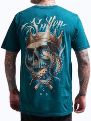 Sullen Men’s Octopus King Short Sleeve Premium T-shirt Tattoo Style Skull Tee
