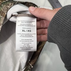 Habit Realtree Camo Shirt Mens XL Quarter Zip Scent Factor Long Sleeve Hunting