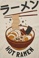 NWT Common People HOT RAMEN 100% COTTON TSHIRT XL WHITE