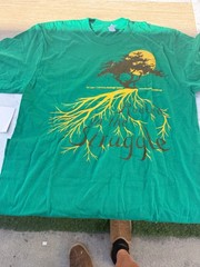 ROOTED IN STRUGGLE T-Shirt Anti-Fascist Political Activist Tee SZ S gd2