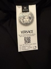 Versace Pop Pin Mesusa Black Cotton Jersey T-shirt Men’s Size M Authentic