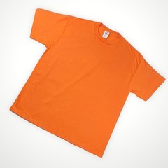 Men’s XL Solid Blank Hunting Bright Orange Cotton T-Shirt – Delta Pro Weight