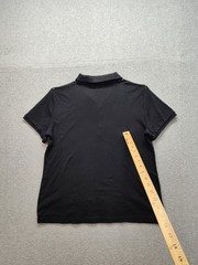 Lauren Ralph Lauren Men Polo Shirt XL Black Short Sleeve Crest Logo Button Front