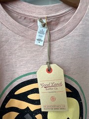 Good Land Supply Co. Graphic Tee Medium Aspen Crewneck Heather Prism Peach NEW