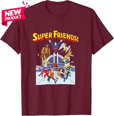 Super Friends T-Shirt – DC Hanna-Barbera – Superman, Wonder Woman, Black Vulcan