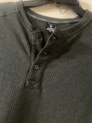 Kuhl Enticer Henley Men’s XL Green Long Sleeve Stretch Outdoor Ribbed Shirt 7386