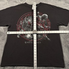 Vintage Delta T-Shirt Mens XL Black Mortal Kombat X Fighting Video Games Graphic