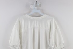 Deadstock Vintage Nike Mens Medium Blank Mesh Football Jersey White Polyester