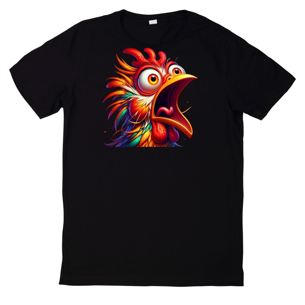 Funny Chicken Face T Shirt