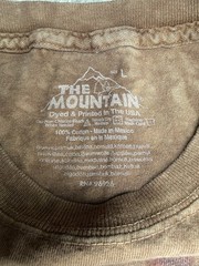 The Mountain Warrior Bear Tye Dye Tshirt Sz LG, Nature Liquid Blue Native