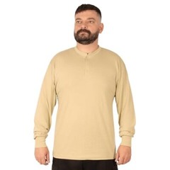 Rothco Desert Sand Long Sleeve Henley T-Shirt 21035 – XL