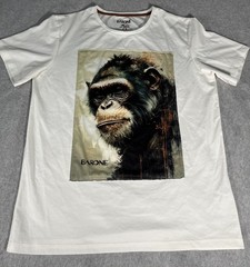 BARONE Tee-Shirt Men’s Sz XL MADE IN ITALY 95% Polyester 5% Elastane Stretch