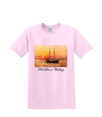 T-Shirt S to 2XL 3XL – sailboat SEA is CALLING yacht sunset beach resort waves
