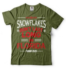 Snowflakes Dont Last Long in Florida Trump 2024 Re-election Tee Shirt