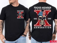 Proud Member of Your Feelings Horror Skull X Generation 2 Side T-Shirt