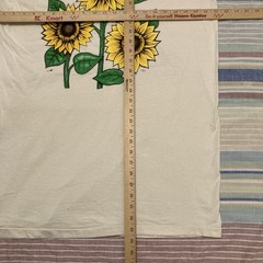 Vintage Sunflowers Elisa Single Stitch T-shirt XL TSI Made in USA 100% Cotton