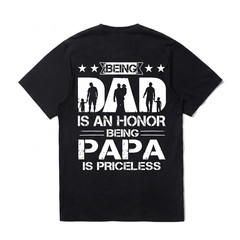 Dad Honor Papa Priceless T Shirt, Funny Father’s Day Gift, 4 of July