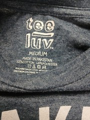 Tee Luv, Popeye T-shirt, Medium, Blue, Tagless Crew Neck Shirt