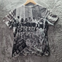 Rockefeller Center NYC Shirt Men’s L Top of the Rock Lunch Atop Skyscraper Graph