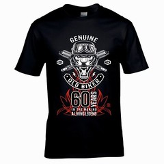 Funny Genuine 60 year Old Biker Legend motorcycle t-shirt 60th birthday gift