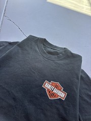 Harley-Davidson Men’s L Black Graphic Logo Crew Neck Short Sleeve Tee