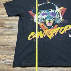 Alab Clothing Mens Size L Graphic T Shirt Can’t Stop Retro Tiger Space Throwback