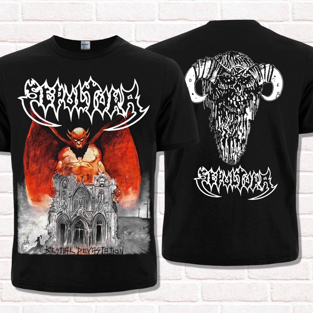 Sepultura T-Shirt, Bestial Devastation (1985). Thrash Metal, Death Metal.