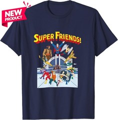 Super Friends T-Shirt – DC Hanna-Barbera – Superman, Wonder Woman, Black Vulcan