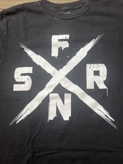 Seth Rollins SFNR WWE T-Shirt Black Men’s Double-Sided Official Wrestling Merch