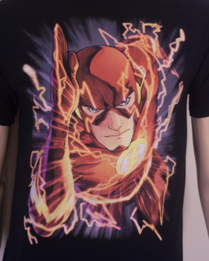 vintage 90s 00s Y2K The Flash T-Shirt Justice League JLA DC Comics Superhero M