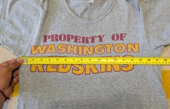 VTG 60s USA Made Property Of Washington Redskins Football Tri-Blend T-Shirt M