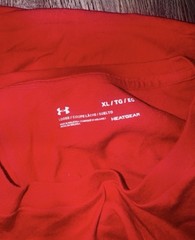 Under Armour Men’s HeatGear Red Freedom Flag Graphic Crew Neck T-Shirt XL Reg