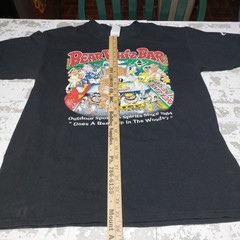 Bear Whiz Bar Lake George New York Black Bartender Bar Sovineer T-Shirt Sz Lg