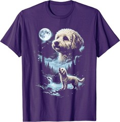 Maltipoo Howling to the Moon T-Shirt
