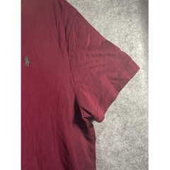 Polo Ralph Lauren Mens XXL Burgundy V-Neck Short Sleeve T-Shirt Maroon Pony Logo