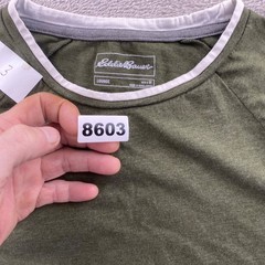 Eddie Bauer Men’s Lounge T-Shirt Medium Green Short Sleeve Crewneck Casual Tee
