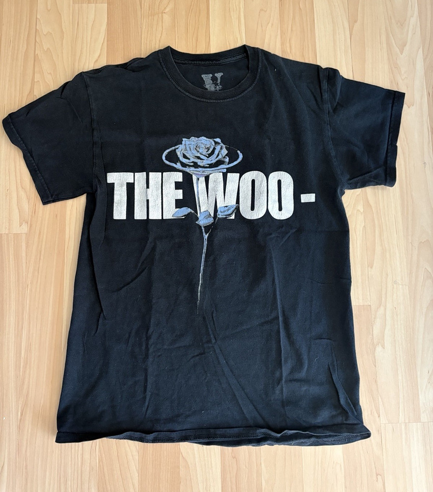 NEW IN HAND POP SMOKE x VLONE The Woo T Shirt Medium AUTHENTIC