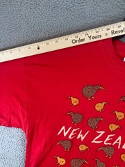New Zealand Kiwi Bird Shirt Mens Extra Large Red AOP Graphic Made In New Zealand