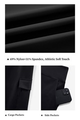 Women Casual Wide Leg Cargo Pants Stretch High Waisted Pull On Lounge Work Pa…